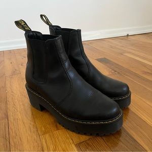 Dr. Martens Rometty Sanguine Leather Platform Chelsea Boots Black UK 4 US 7